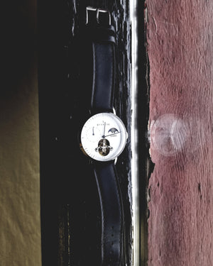Obsidian Leather Strap